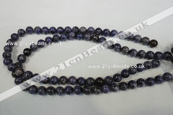 CLJ233 15.5 inches 10mm round dyed sesame jasper beads wholesale