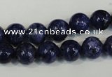 CLJ234 15.5 inches 10mm round dyed sesame jasper beads wholesale