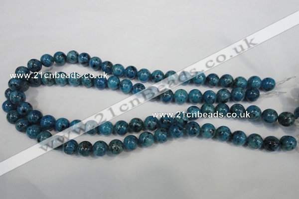 CLJ235 15.5 inches 10mm round dyed sesame jasper beads wholesale