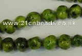 CLJ240 15.5 inches 10mm nuggets dyed sesame jasper beads wholesale