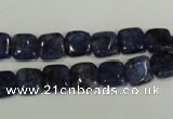 CLJ255 15.5 inches 8*8mm square dyed sesame jasper beads wholesale