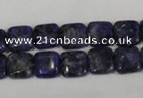 CLJ264 15.5 inches 10*10mm square dyed sesame jasper beads wholesale