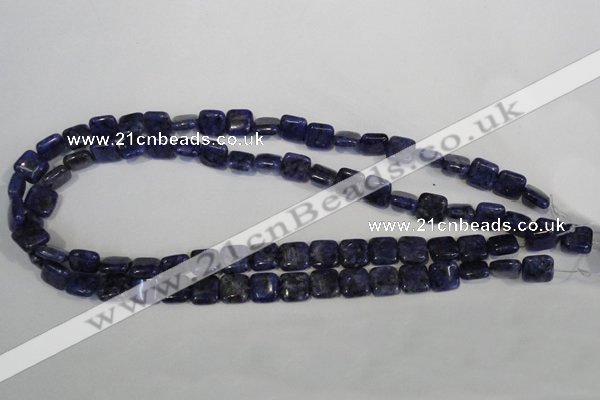 CLJ264 15.5 inches 10*10mm square dyed sesame jasper beads wholesale