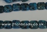 CLJ265 15.5 inches 10*10mm square dyed sesame jasper beads wholesale