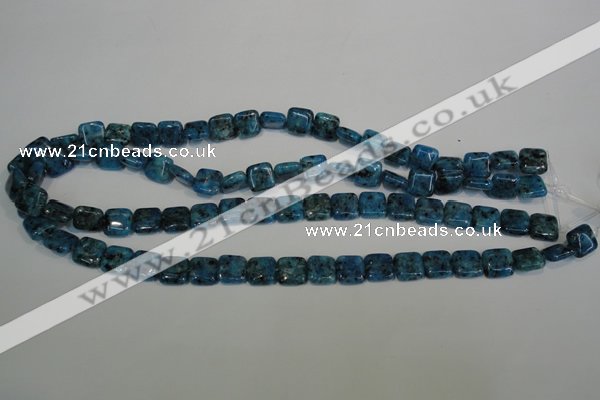 CLJ265 15.5 inches 10*10mm square dyed sesame jasper beads wholesale