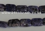 CLJ283 15.5 inches 10*14mm rectangle dyed sesame jasper beads wholesale