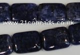 CLJ294 15.5 inches 15*20mm rectangle dyed sesame jasper beads wholesale