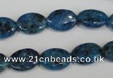 CLJ320 15.5 inches 10*14mm oval dyed sesame jasper beads wholesale