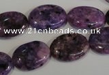 CLJ324 15.5 inches 13*18mm oval dyed sesame jasper beads wholesale