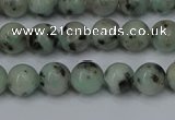 CLJ401 15.5 inches 6mm round sesame jasper beads wholesale