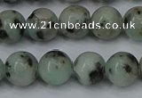 CLJ403 15.5 inches 10mm round sesame jasper beads wholesale