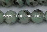 CLJ405 15.5 inches 14mm round sesame jasper beads wholesale