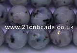 CLJ425 15.5 inches 14mm faceted round sesame jasper beads