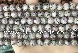 CLJ503 15.5 inches 4mm,6mm,8mm,10mm & 12mm round sesame jasper beads