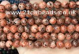 CLJ509 15.5 inches 4mm,6mm,8mm,10mm & 12mm round sesame jasper beads