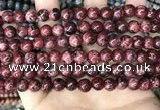 CLJ510 15.5 inches 4mm,6mm,8mm,10mm & 12mm round sesame jasper beads