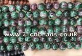 CLJ528 15.5 inches 4mm,6mm,8mm,10mm & 12mm round sesame jasper beads