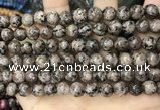 CLJ530 15.5 inches 4mm,6mm,8mm,10mm & 12mm round sesame jasper beads