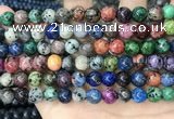 CLJ533 15.5 inches 4mm,6mm,8mm,10mm & 12mm round sesame jasper beads