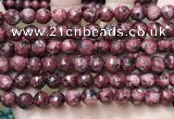 CLJ556 15.5 inches 6mm,8mm,10mm & 12mm faceted round sesame jasper beads