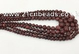 CLJ615 6mm - 14mm round sesame jasper graduated beads