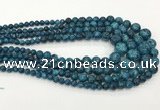 CLJ616 6mm - 14mm round sesame jasper graduated beads