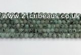 CLJ641 15.5 inches 8mm faceted round sesame jasper beads wholesale