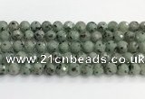 CLJ642 15.5 inches 10mm faceted round sesame jasper beads wholesale