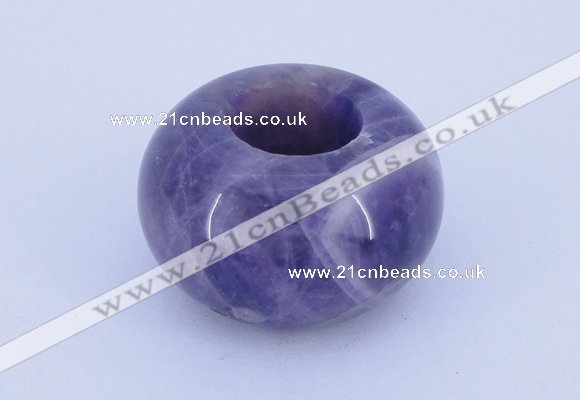 CLO04 19*30mm rondelle loose dogtooth amethyst gemstone beads wholesale