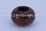 CLO07 19*30mm rondelle loose mahogany obsidian gemstone beads wholesale