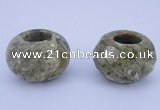 CLO23 19*30mm rondelle loose rhyolite gemstone beads wholesale