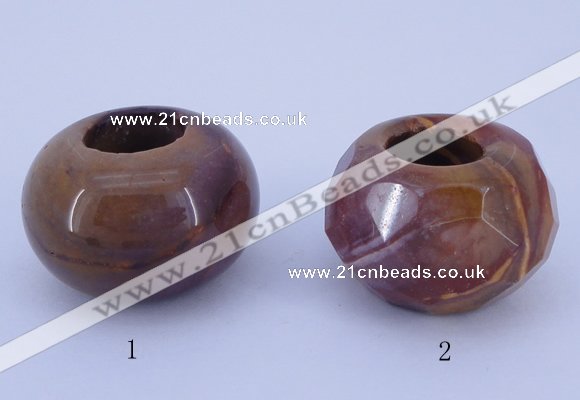 CLO26 19*30mm rondelle loose mookaite gemstone beads wholesale