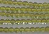 CLQ151 15.5 inches 6mm round natural lemon quartz beads wholesale