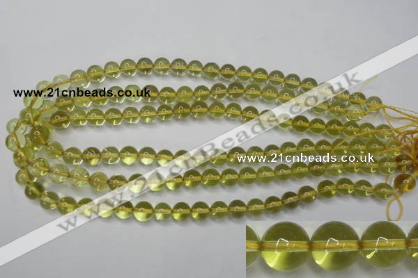 CLQ201 15.5 inches 6mm round natural lemon quartz beads wholesale