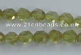 CLQ302 15.5 inches 8mm faceted nuggets lemon quartz beads