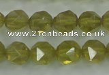 CLQ304 15.5 inches 12mm faceted nuggets lemon quartz beads