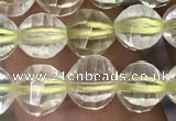 CLQ321 15.5 inches 6mm faceted round natural lemon quartz beads