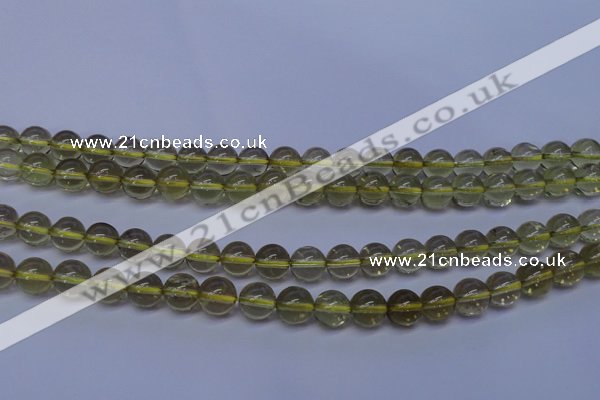 CLQ351 15 inches 6mm round natural lemon quartz beads wholesale