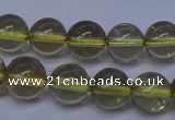 CLQ352 15 inches 8mm round natural lemon quartz beads wholesale