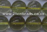 CLQ354 15 inches 12mm round natural lemon quartz beads wholesale