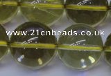 CLQ356 15 inches 16mm round natural lemon quartz beads wholesale