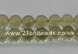CLQ51 15.5 inches 8mm round natural lemon quartz beads wholesale