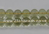 CLQ51 15.5 inches 8mm round natural lemon quartz beads wholesale