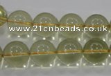 CLQ54 15.5 inches 14mm round natural lemon quartz beads wholesale