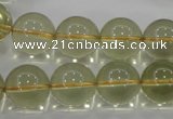 CLQ55 15.5 inches 16mm round natural lemon quartz beads wholesale