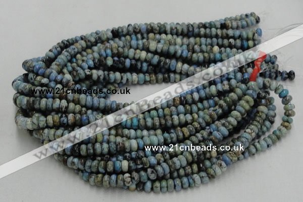 CLR06 16 inches 5*8mm rondelle larimar gemstone beads wholesale