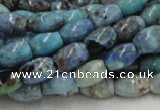 CLR07 16 inches 8*12mm rice larimar gemstone beads wholesale