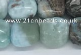 CLR125 15.5 inches 8*8mm square larimar gemstone beads