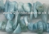 CLR135 15.5 inches 3*8mm - 6*15mm chips natural larimar gemstone beads