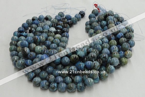 CLR14 16 inches 16mm round larimar gemstone beads wholesale